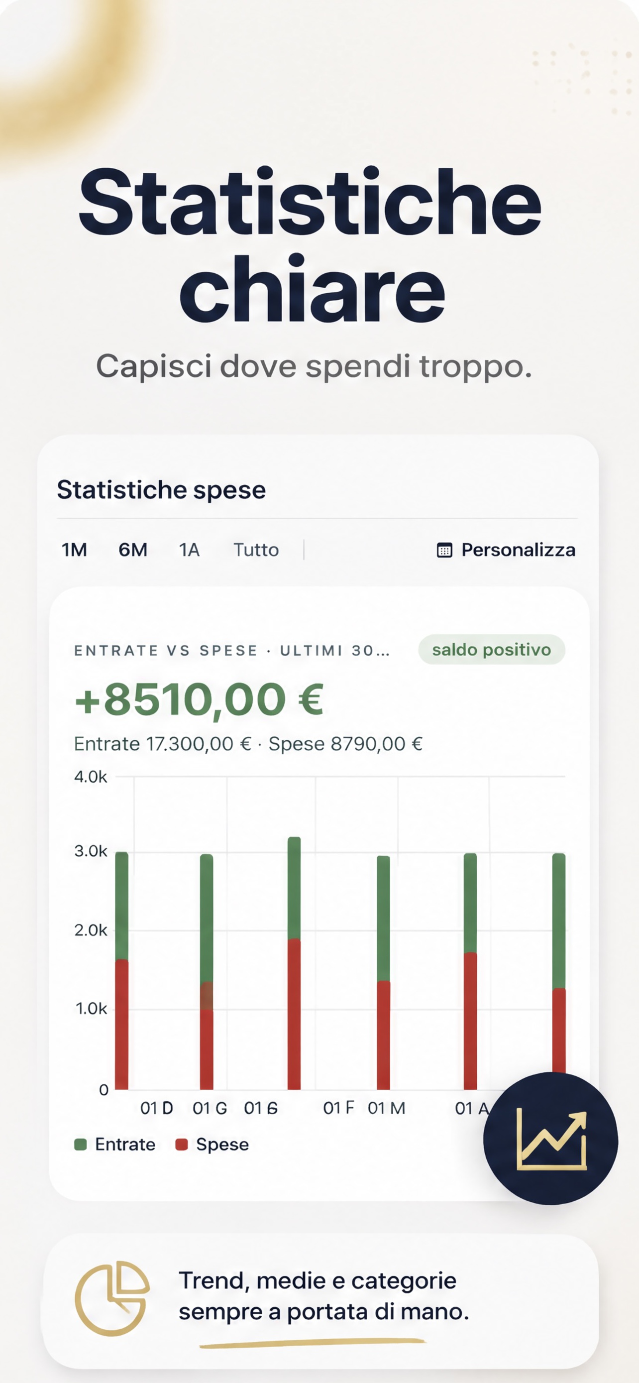 Statistiche spese — Aurum